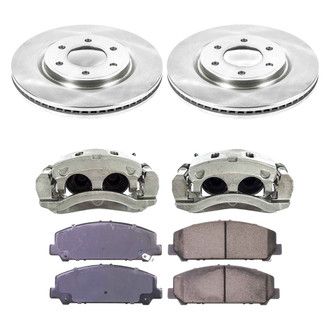Callahan Brake Parts® - Plain Front Brake Kit with Calipers