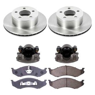 Callahan Brake Parts® - Plain Front Brake Kit with Calipers