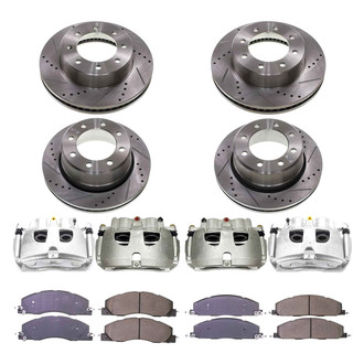 Callahan Brake Parts® - Drilled and Slotted Brake Kit with Calipers