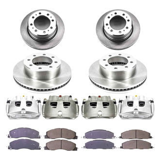 Callahan Brake Parts® - Plain Brake Kit with Calipers