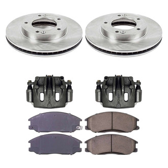 Callahan Brake Parts® - Plain Front Brake Kit with Calipers