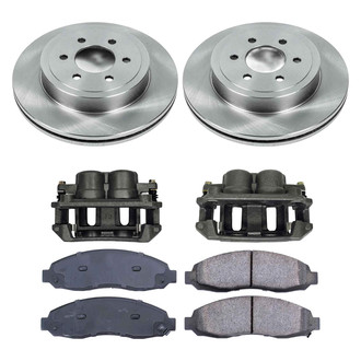 Callahan Brake Parts® - Plain Front Brake Kit with Calipers
