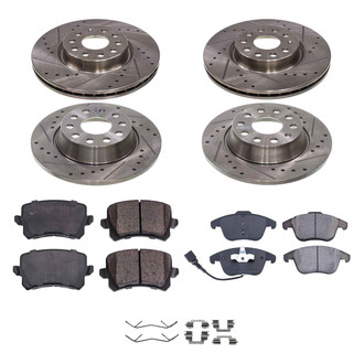 Callahan Brake Parts® - Drilled and Slotted Front and Rear Brake Kit