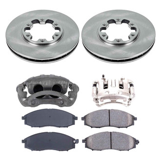 Callahan Brake Parts® - Plain Front Brake Kit with Calipers