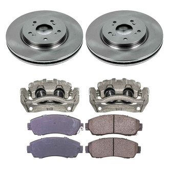 Callahan Brake Parts® - Plain Front Brake Kit with Calipers