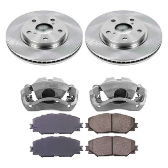 Callahan Brake Parts® - Plain Front Brake Kit with Calipers