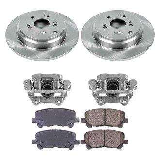 Callahan Brake Parts® - Plain Rear Brake Kit with Calipers