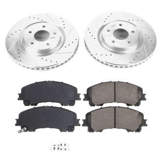 Callahan Brake Parts® - Drilled and Slotted Front Brake Kit