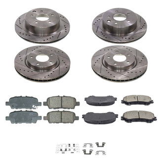 Callahan Brake Parts® - Drilled and Slotted Front and Rear Brake Kit