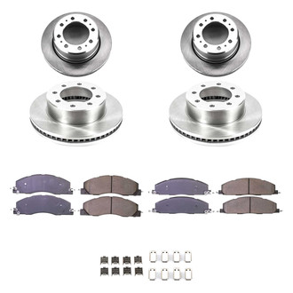 Callahan Brake Parts® - Plain Front and Rear Brake Kit
