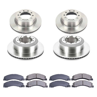 Callahan Brake Parts® - Plain Front and Rear Brake Kit