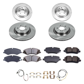 Callahan Brake Parts® - Plain Front and Rear Brake Kit