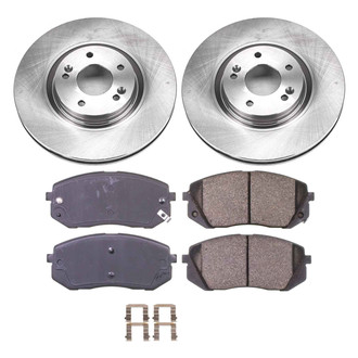 Callahan Brake Parts® - Plain Front Brake Kit