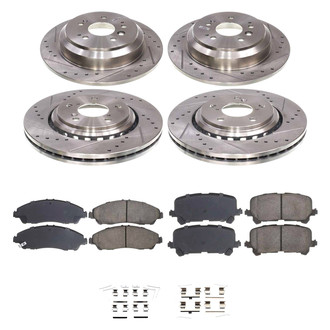 Callahan Brake Parts® - Drilled and Slotted Brake Kit