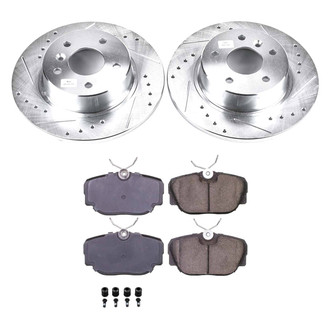 Callahan Brake Parts® - Drilled and Slotted Rear Brake Kit