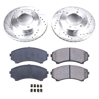 Callahan Brake Parts® - Drilled and Slotted Front Brake Kit