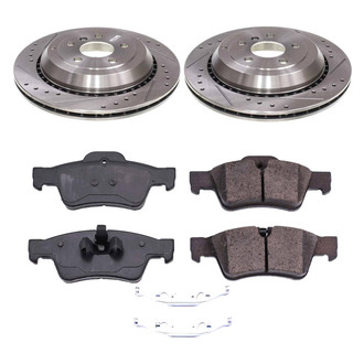 Callahan Brake Parts® - Drilled and Slotted Rear Brake Kit
