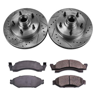 Callahan Brake Parts® - Drilled and Slotted Front Brake Kit