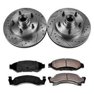 Callahan Brake Parts® - Drilled and Slotted Front Brake Kit