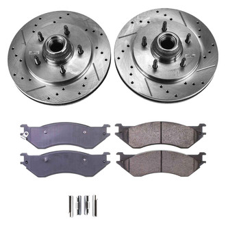 Callahan Brake Parts® - Drilled and Slotted Front Brake Kit