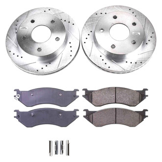 Callahan Brake Parts® - Drilled and Slotted Front Brake Kit