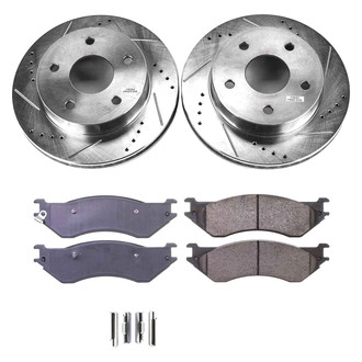 Callahan Brake Parts® - Drilled and Slotted Front Brake Kit