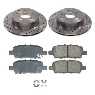 Callahan Brake Parts® - Drilled and Slotted Rear Brake Kit