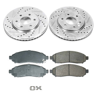 Callahan Brake Parts® - Drilled and Slotted Front Brake Kit