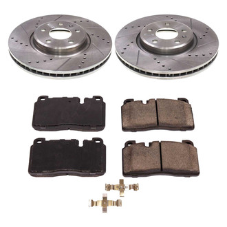 Callahan Brake Parts® - Drilled and Slotted Front Brake Kit