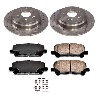 Callahan Brake Parts® - Drilled and Slotted Rear Brake Kit