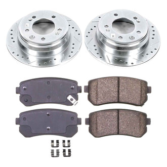 Callahan Brake Parts® - Drilled and Slotted Rear Brake Kit