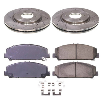 Callahan Brake Parts® - Drilled and Slotted Front Brake Kit
