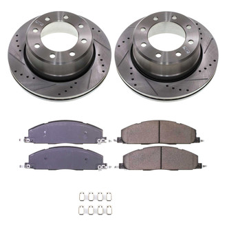 Callahan Brake Parts® - Drilled and Slotted Rear Brake Kit