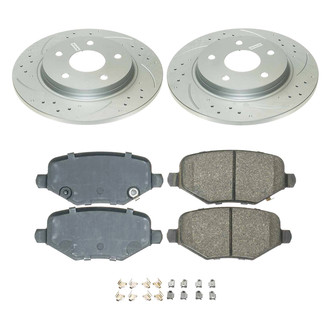Callahan Brake Parts® - Drilled and Slotted Rear Brake Kit