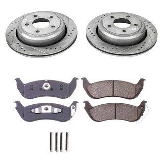 Callahan Brake Parts® - Drilled and Slotted Rear Brake Kit