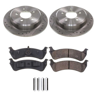 Callahan Brake Parts® - Drilled and Slotted Rear Brake Kit