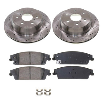 Callahan Brake Parts® - Drilled and Slotted Rear Brake Kit