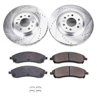 Callahan Brake Parts® - Drilled and Slotted Front Brake Kit