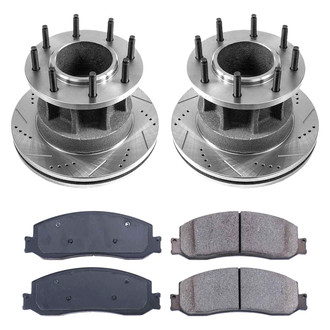 Callahan Brake Parts® - Drilled and Slotted Front Brake Kit