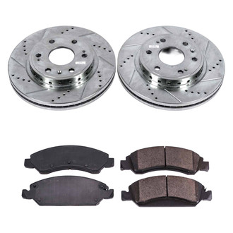 Callahan Brake Parts® - Drilled and Slotted Front Brake Kit