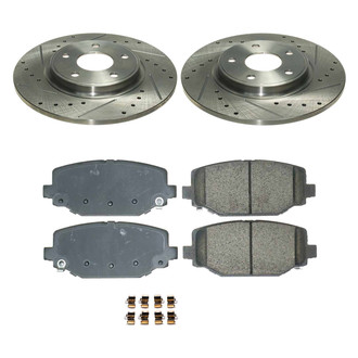 Callahan Brake Parts® - Drilled and Slotted Rear Brake Kit