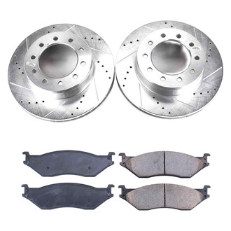Callahan Brake Parts® - Drilled and Slotted Front Brake Kit