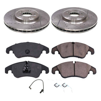 Callahan Brake Parts® - Drilled and Slotted Front Brake Kit