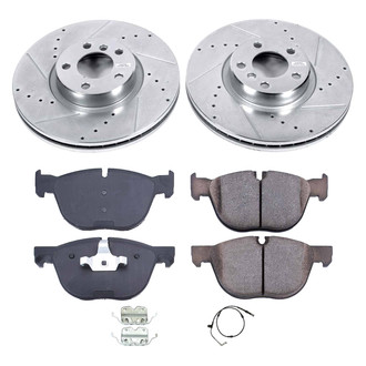 Callahan Brake Parts® - Drilled and Slotted Front Brake Kit