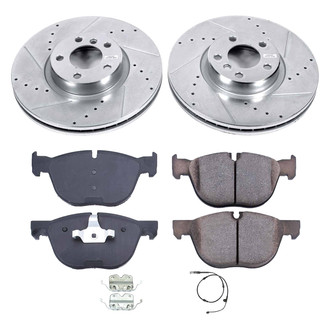 Callahan Brake Parts® - Drilled and Slotted Front Brake Kit