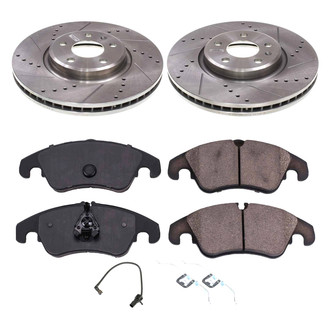 Callahan Brake Parts® - Drilled and Slotted Front Brake Kit
