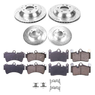 Callahan Brake Parts® - Drilled and Slotted Front and Rear Brake Kit