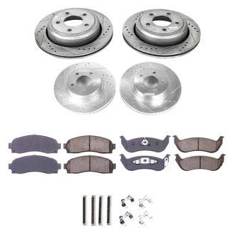 Callahan Brake Parts® - Drilled and Slotted Front and Rear Brake Kit