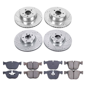 Callahan Brake Parts® - Drilled and Slotted Front and Rear Brake Kit