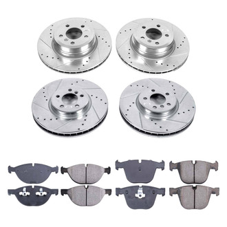 Callahan Brake Parts® - Drilled and Slotted Front and Rear Brake Kit
